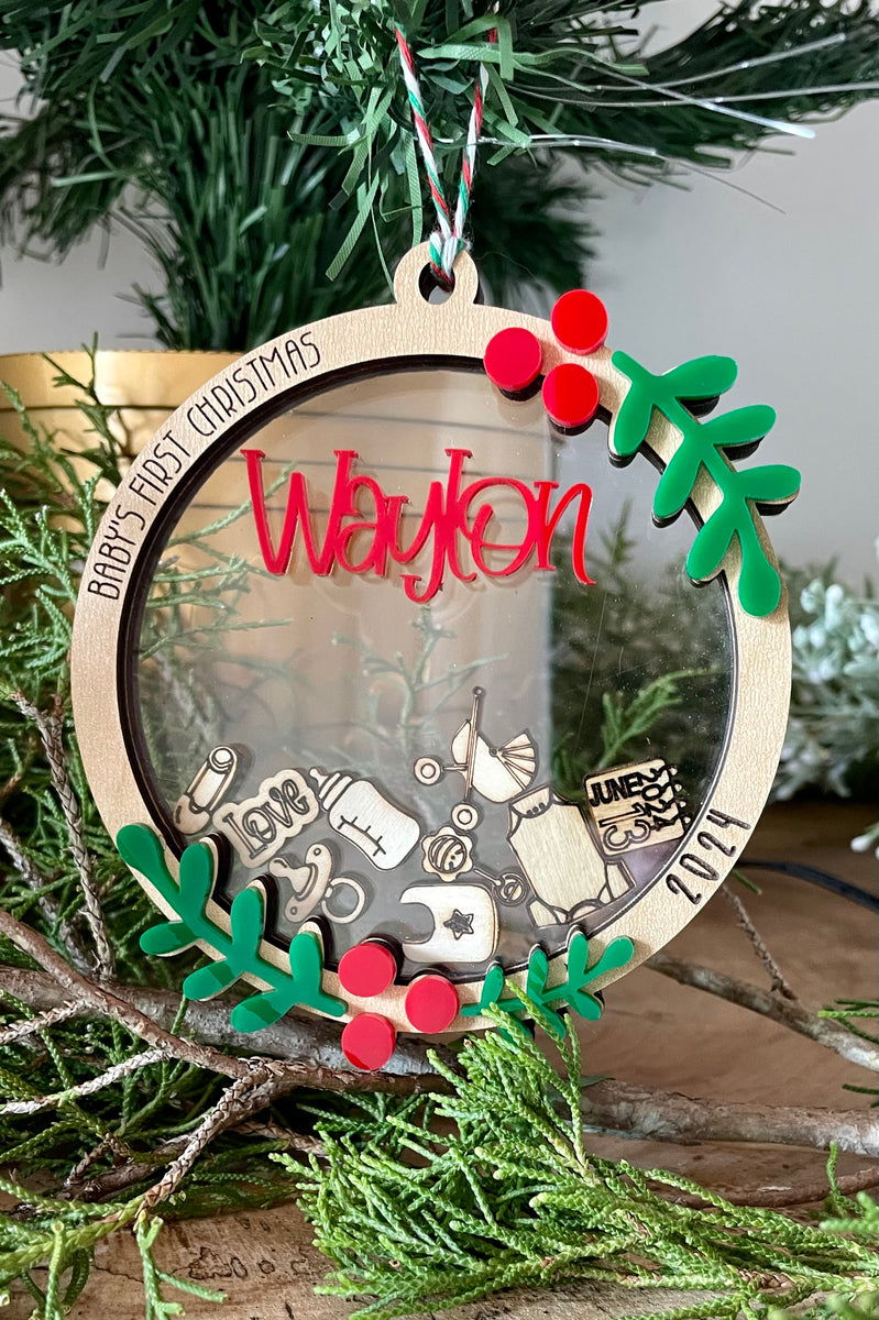 Christmas Ornament- Baby's First Christmas – no worries studio