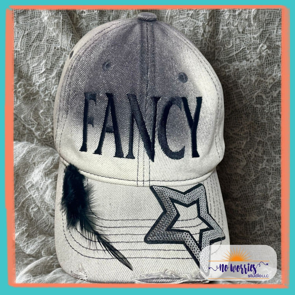 Cap, FANCY - Trendy, Hand-Decorated Custom for Women