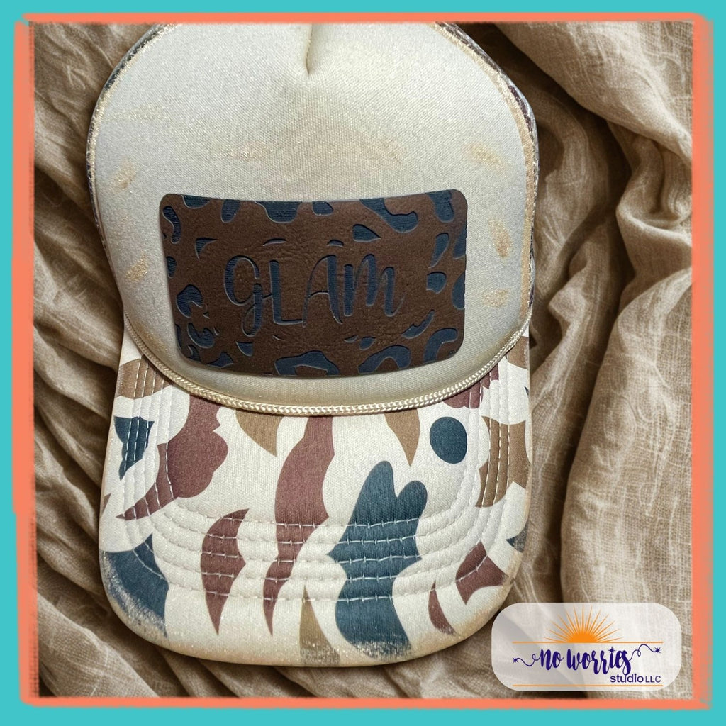 Cap, Glam Girl, Trendy, Hand-Decorated Custom for Women