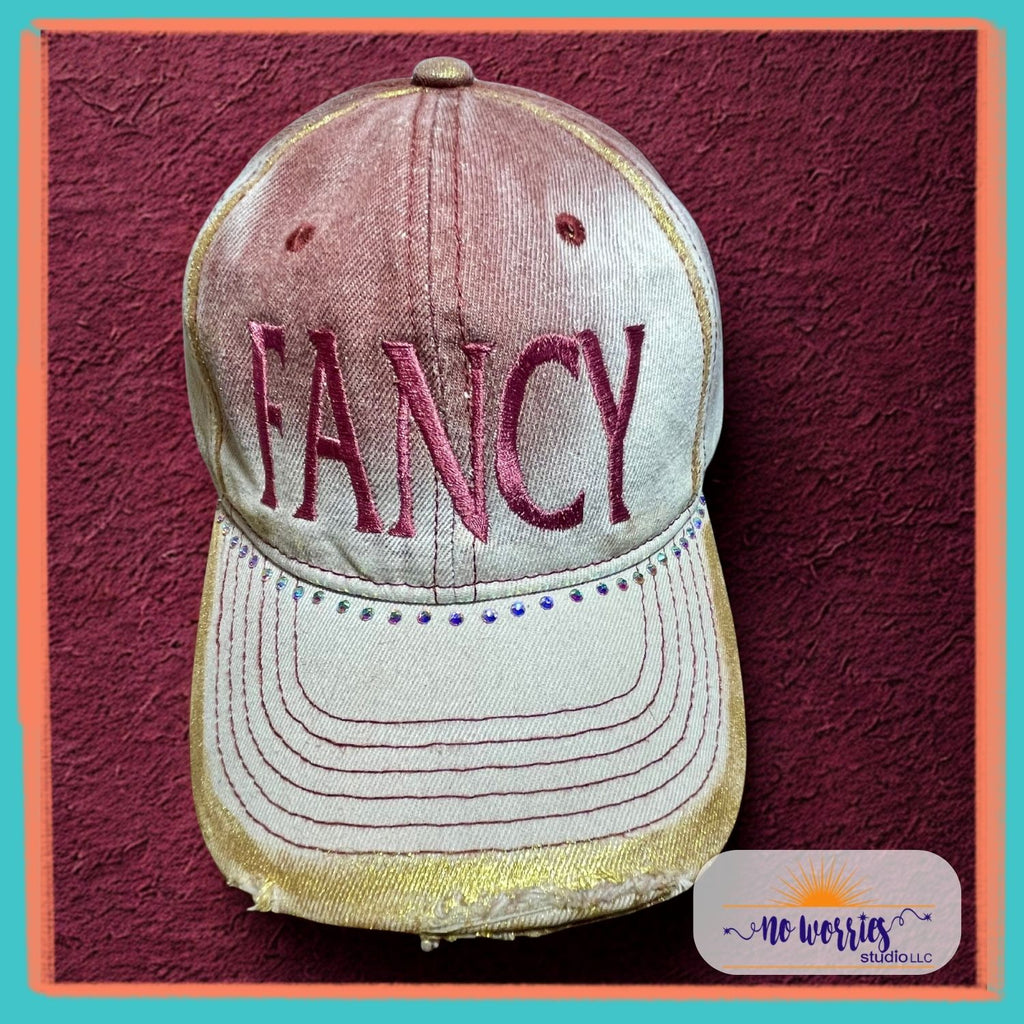 Cap, FANCY - Trendy, Hand-Decorated Custom for Women