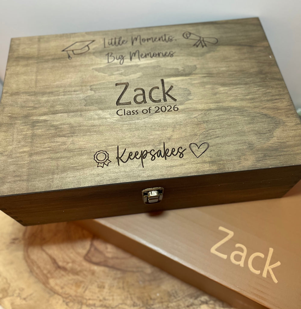Memory Box, Wooden, Personalized
