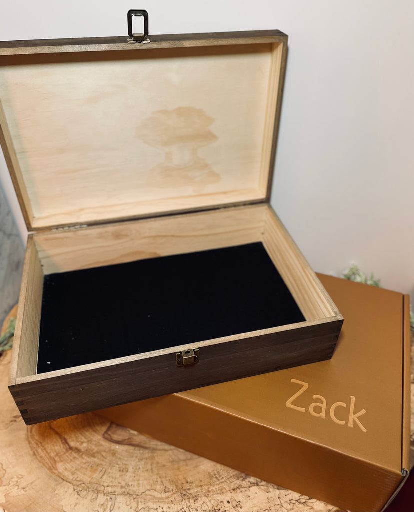 Memory Box Personalized Engraved Wooden Custom Name Keepsake Box