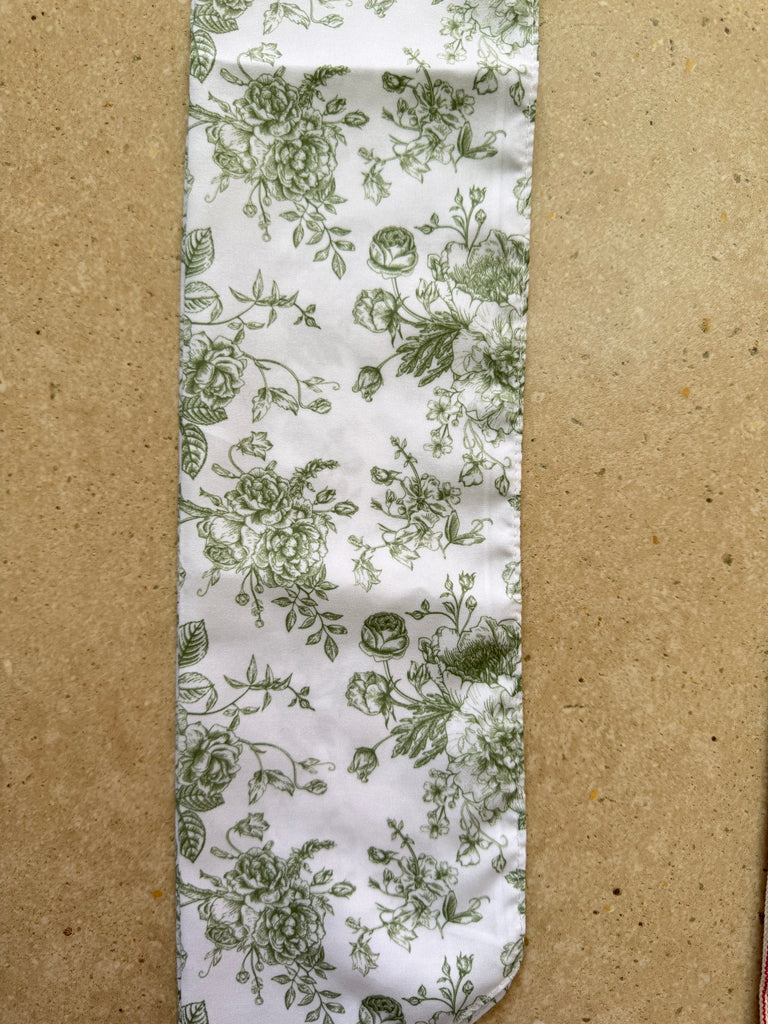 Wreath Sash Personalized - Sash Only or Boxwood Wreath Combo.