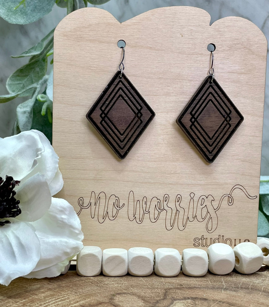 Earrings Diamond Trio