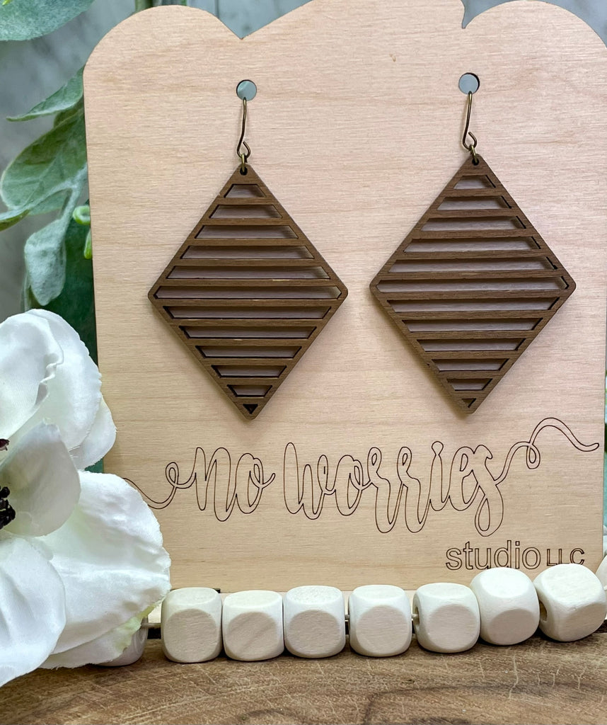 Earrings Diamond Slat