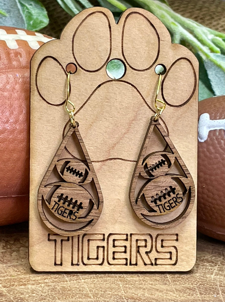 Earrings Football Double