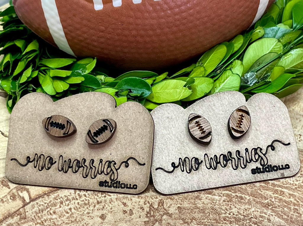 Earrings Football posts