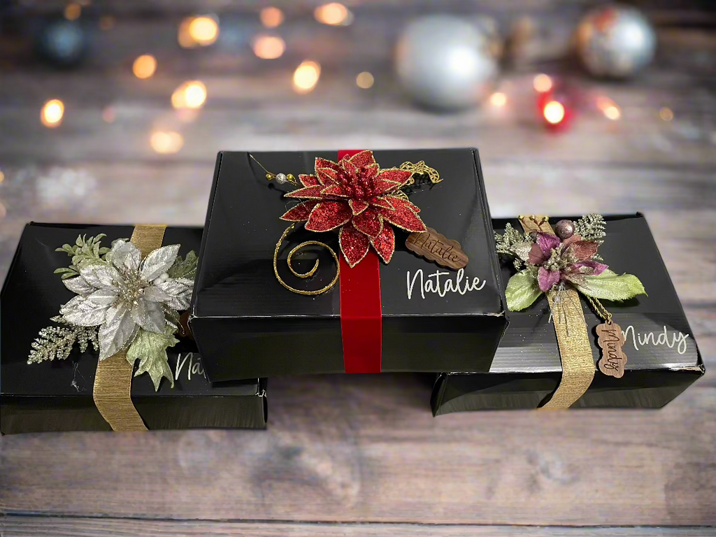Christmas Bows with Ribbon